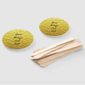 高級パーソナライズされた金箔 ハンドファン (組立なし)