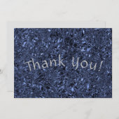 高級パーソナライズされた銀の破砕箔 サンキューカード (正面/裏面)
