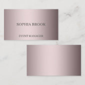 高級パーソナライズされた銀金属箔 名刺 (正面/裏面)