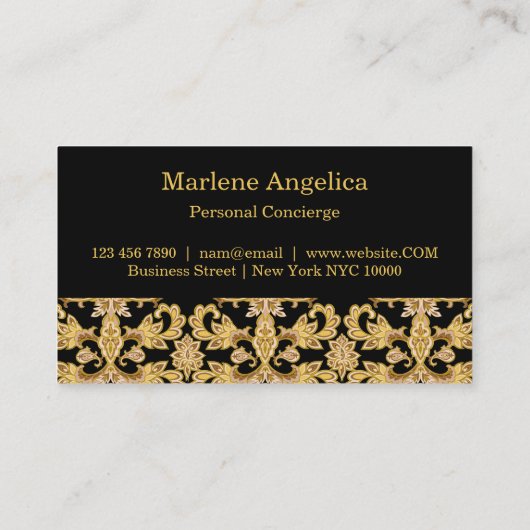 高級パーソナルコンシェルジュエレガント 名刺 (裏面)