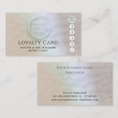 高級パールホログラフィカスタムックのロゴ ロイヤリティカード (正面/裏面)