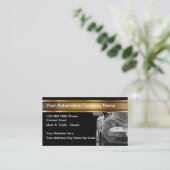 高級ビジネスクールカー車のドのデザイン 名刺 (スタンド正面)