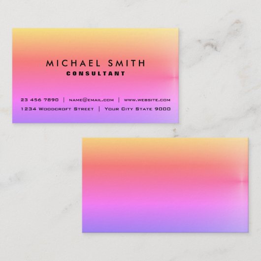 高級ビジネスコンサルティング名刺 名刺 (正面/裏面)