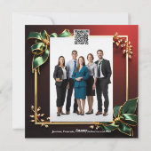 高級ビジネスプロフェッショナル企業の伝統的 シーズンカード (裏面)