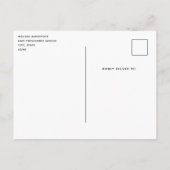 高級ピンクタフテッドダイヤモンドパターン インビテーションポストカード (裏面)