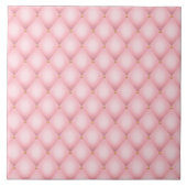 高級ピンクタフテッドダイヤモンドパターン タイル (正面)