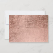 高級フェイクバラ金ゴールドリーフは私のメイド・オブ・オーナー(花嫁付き添い人) 招待状 (裏面)