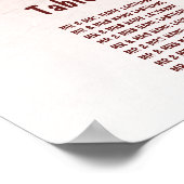 高級フェイクバラ金ゴールドリーフテーブルの座席表18 ポスター (角)