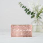 高級フェイクバラ金ゴールドリーフ結婚のウェブサイト エンクロージャーカード (スタンド正面)