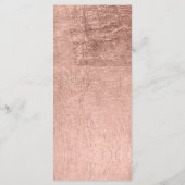 高級フェイクバラ金ゴールドリーフ結婚のメニュー メニュー (裏面)