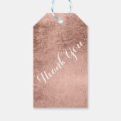 高級フェイクバラ金ゴールドリーフ結婚サンキュー ギフトタグ (裏面)