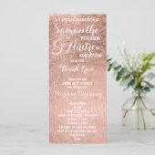 高級フェイクバラ金ゴールドリーフ結婚式 プログラム (スタンド正面)