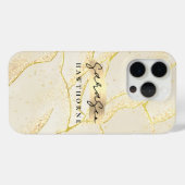 高級フェイク金箔モノグラムブラシストローク Case-Mate iPhoneケース (裏面 (横))