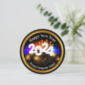 高級フェスティバル予算ビジネス年賀状 カード (スタンド正面)