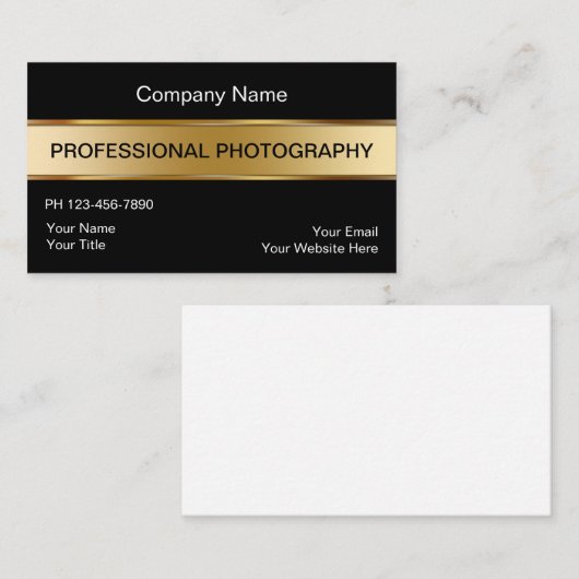 高級フォトグラファーの名刺 名刺 (正面/裏面)