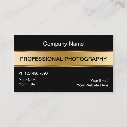 高級フォトグラファーの名刺 名刺 (正面)