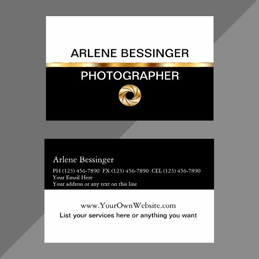 高級フォトグラファーの名刺 名刺
