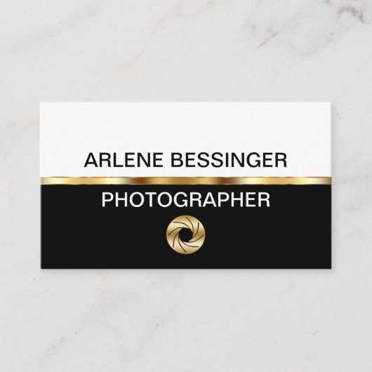 高級フォトグラファーの名刺 名刺 (正面)