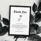 高級フォトハロウィン結婚ズ サンキューカード