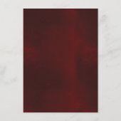 高級フォーマルブルゴーニュ金ゴールド結婚ゲスト詳細 エンクロージャーカード (裏面)