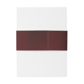 高級フォーマルブルゴーニュ銅金ゴールド結婚の愛 招待状ベリーバンド (裏面例)