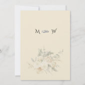 高級フォーマル金ゴールドエレガント結婚式の日付を保存 セーブザデート (裏面)