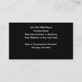 高級フライトインストラクター名刺 名刺 (裏面)