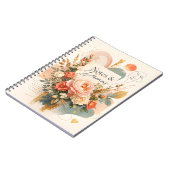 高級フラワー「Notes & Dreams」ジャーナル ノートブック (左側)