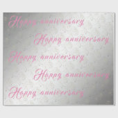 高級フローラバラハッピーシルバー25周年記念 ラッピングペーパー (フラット)