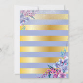 高級フローラプリンセス誕生日 招待状 (裏面)