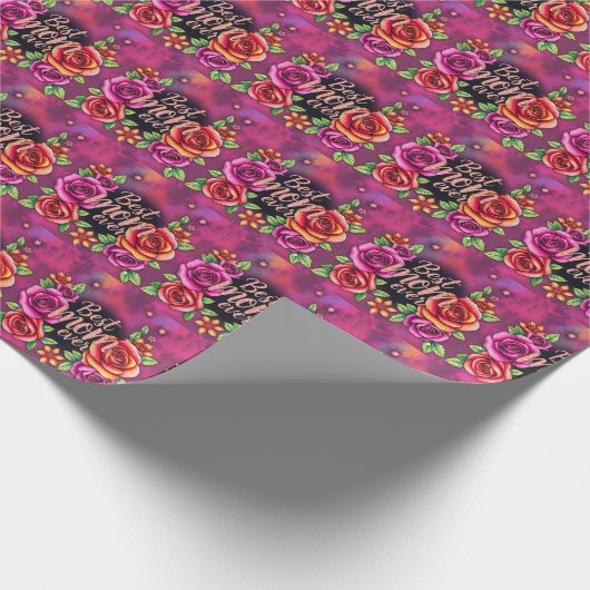 高級フローラモダンギフトコレクション ラッピングペーパー (角)