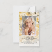 高級フローラ写真記念祈りの言葉カード ノートカード (正面)