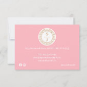 高級フローラ植物単眼目 サンキューカード (裏面)