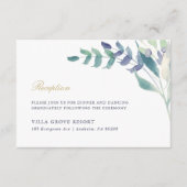 高級フローラ結婚披露宴 エンクロージャーカード (正面)