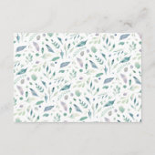 高級フローラ結婚披露宴 エンクロージャーカード (裏面)