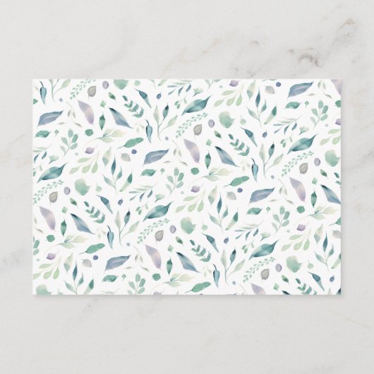 高級フローラ結婚披露宴 エンクロージャーカード (裏面)