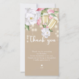 高級フローラ30歳の誕生日 サンキューカード
