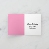 高級ブジェラチェット |ピンクと黒のランジェリー ノートカード (内部)