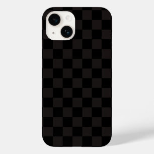 高級ブラウン/ブラック チェッカー Case-Mate iPhone 14ケース
