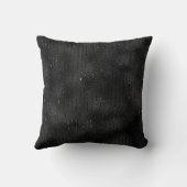 高級ブラックフェイクグリッターストライプパターン クッション (裏面)