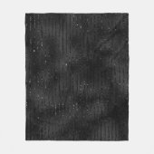 高級ブラックフェイクグリッターストライプパターン フリースブランケット (正面)