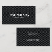 高級ブラックプロフェッショナルコンサルタントビジネス 名刺 (正面/裏面)