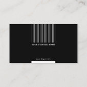 高級ブラックミニマル企業のリスト名刺 名刺 (裏面)