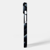 高級ブラックメタルダイヤモンドスマホケース - 洗練された Case-Mate iPhoneケース (裏面 / 左)