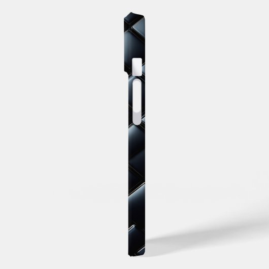 高級ブラックメタルダイヤモンドスマホケース - 洗練された Case-Mate iPhoneケース (裏面 / 左)