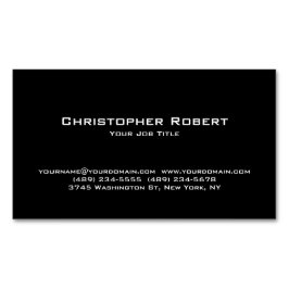 高級ブラック実在エテート マグネット名刺