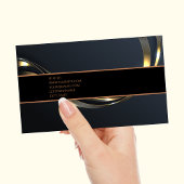 高級ブラック金ゴールドエレガント弁護士名刺 名刺