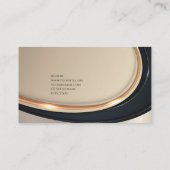 高級ブラック金ゴールドエレガント弁護士名刺 名刺 (裏面)