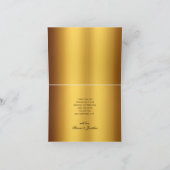 高級ブラック金ゴールド縁ど書結婚書の サンキューカード (内部)