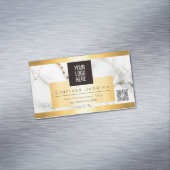 高級ブランドマーブルおよび金ゴールドファイナンスプロフェッショナル マグネット名刺 (インサイチュ)